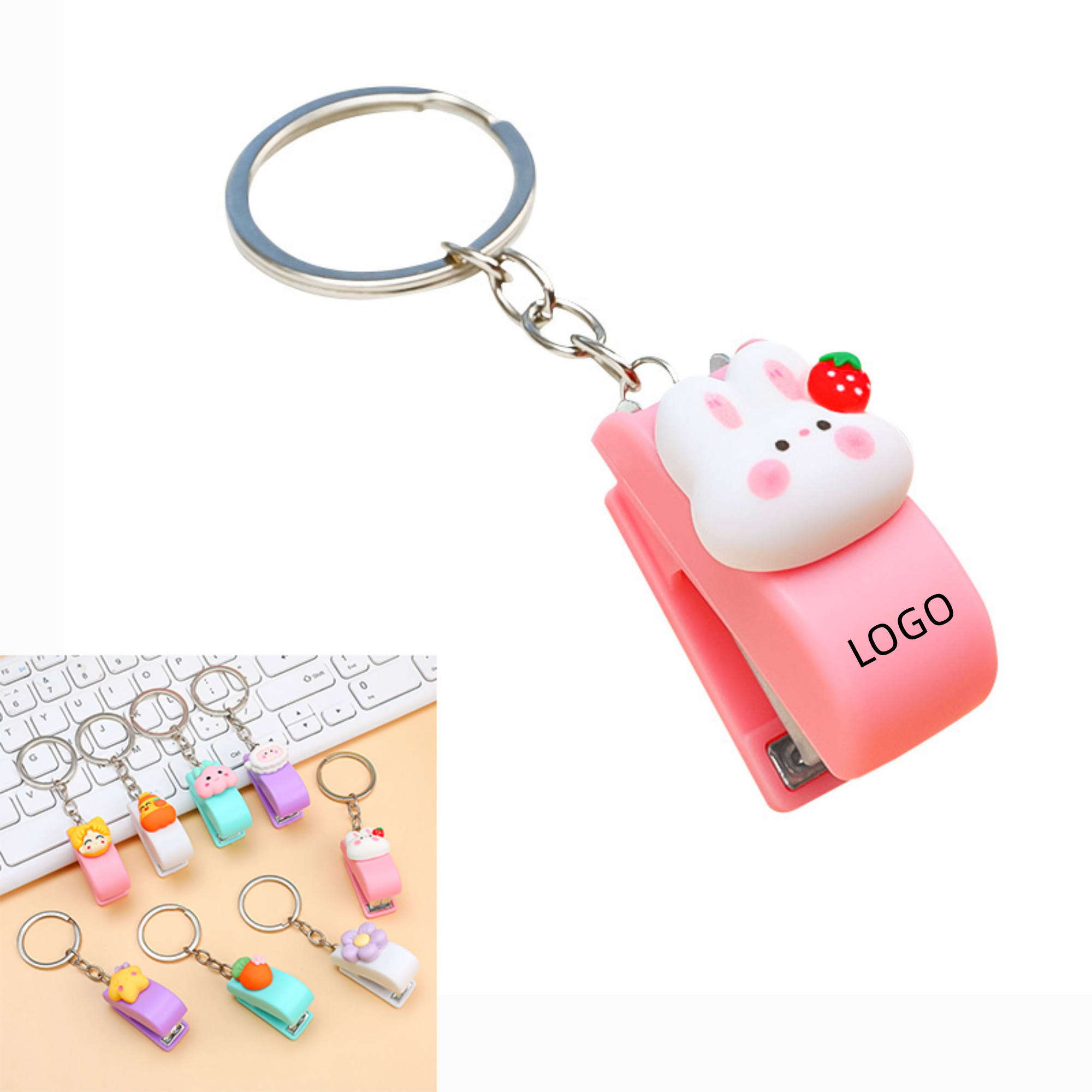 Mini Stapler With Key Chain