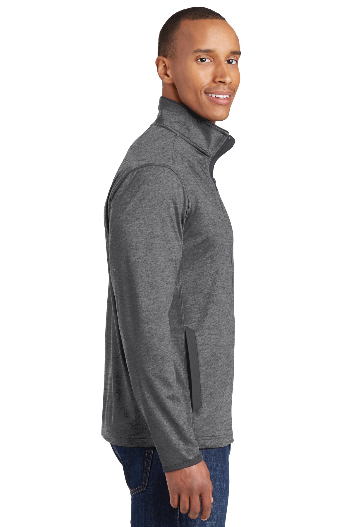 Sport-Tek® Sport-Wick® Stretch Contrast Full-Zip Jacket 41
