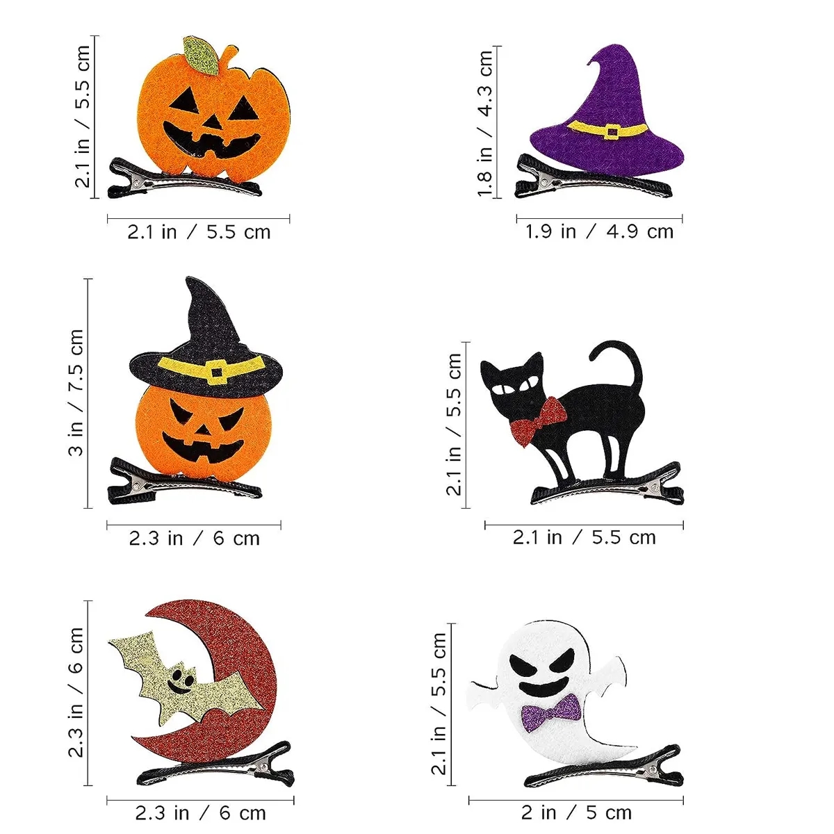 Halloween Hairpins Cute Hair Barrettes Clips 2
