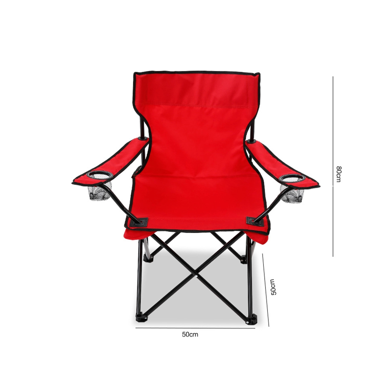 Folding Chair With Double Cup Holder 4