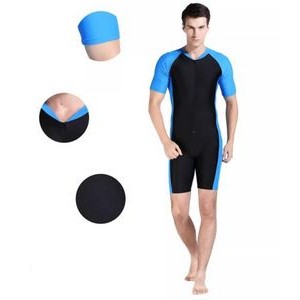 Short Sleeve One Piece Swimwear Swimsuit 3