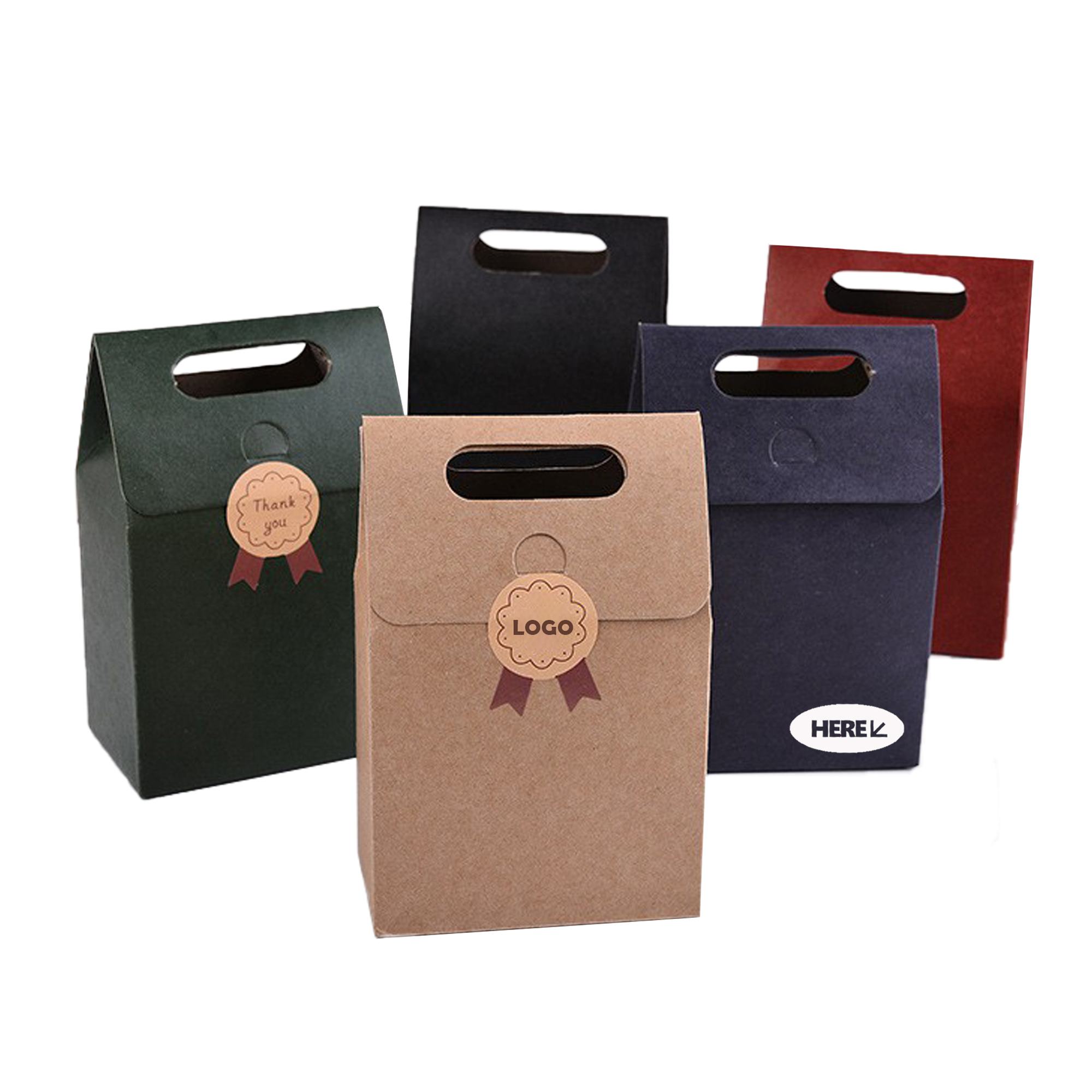 Kraft Paper Bag with Secure Flap Closure 2