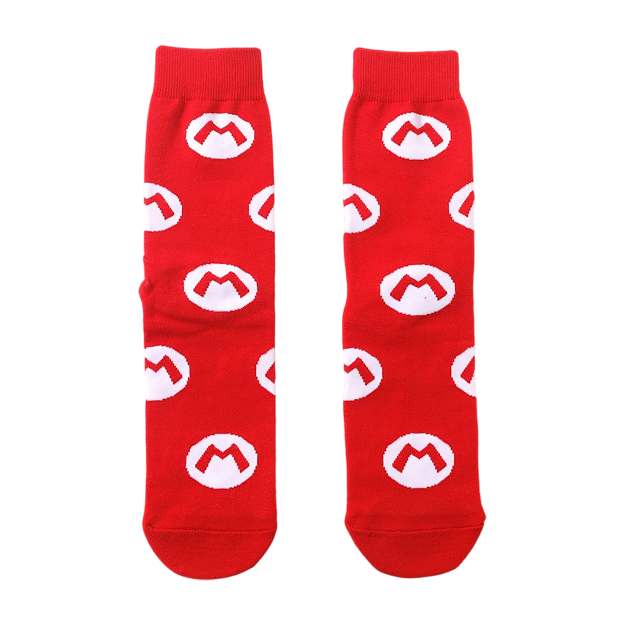 Knit Crew Sock With Custom Pattern Elastic Fit 7