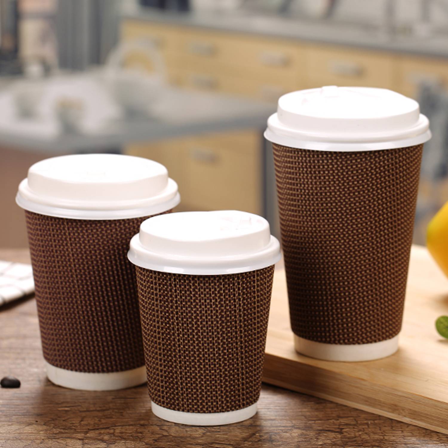 16oz/14oz/8oz heat-insulated disposable paper coffee cup 6