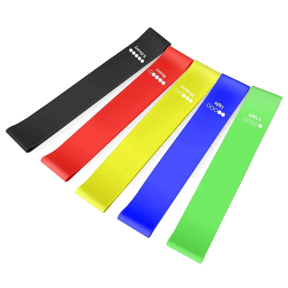 Blue Latex Resistance Loop Exercise Bands 15 lb 3