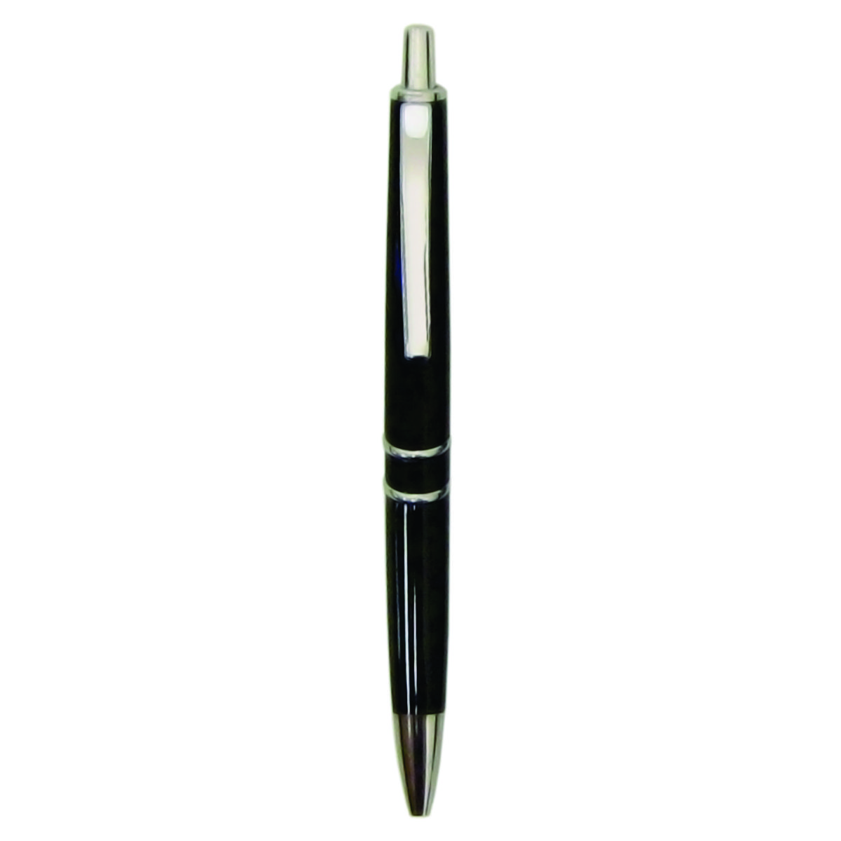 Black Pad Printed Plastic Ball Point Pen 1