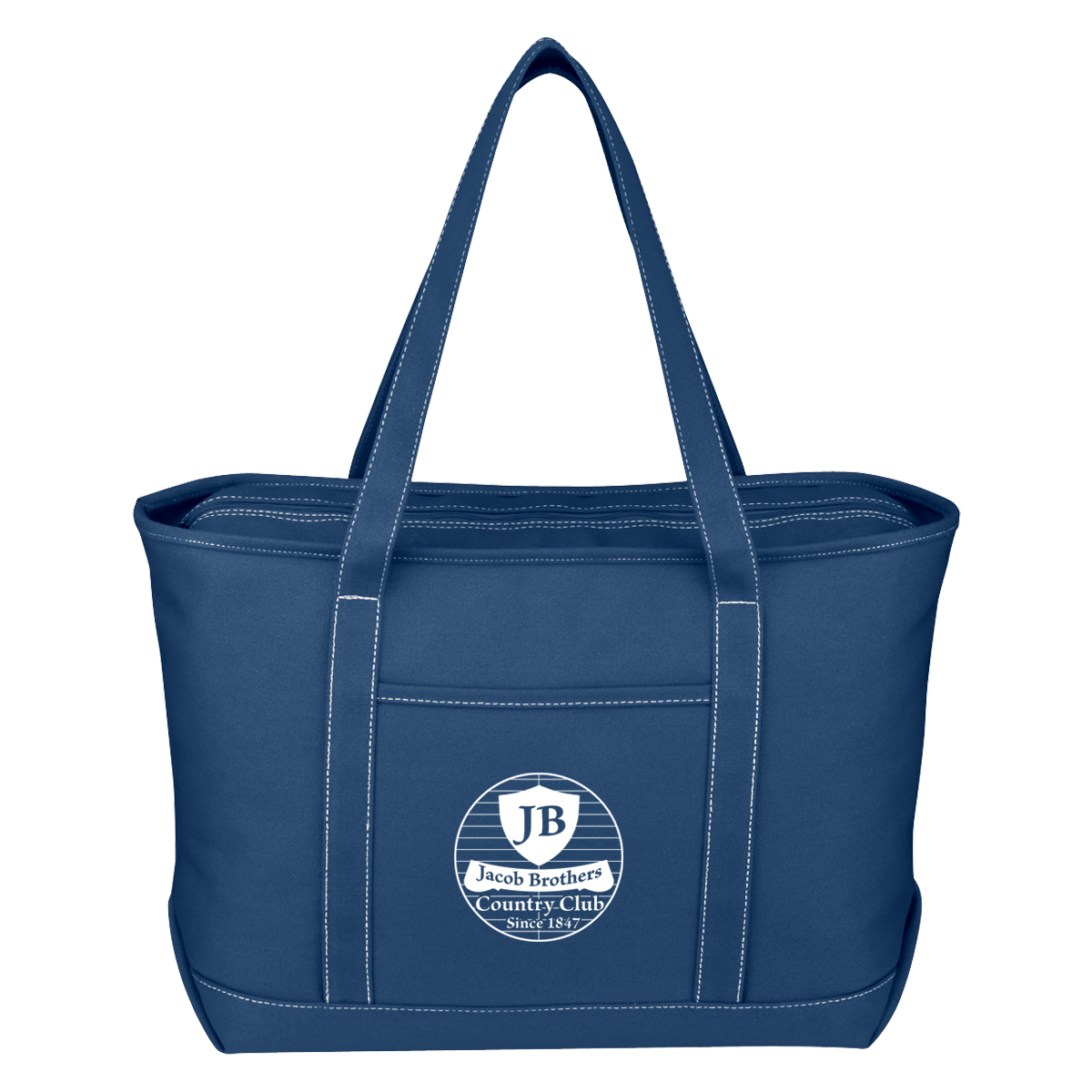 Large Cotton Canvas Yacht Tote Bag 21