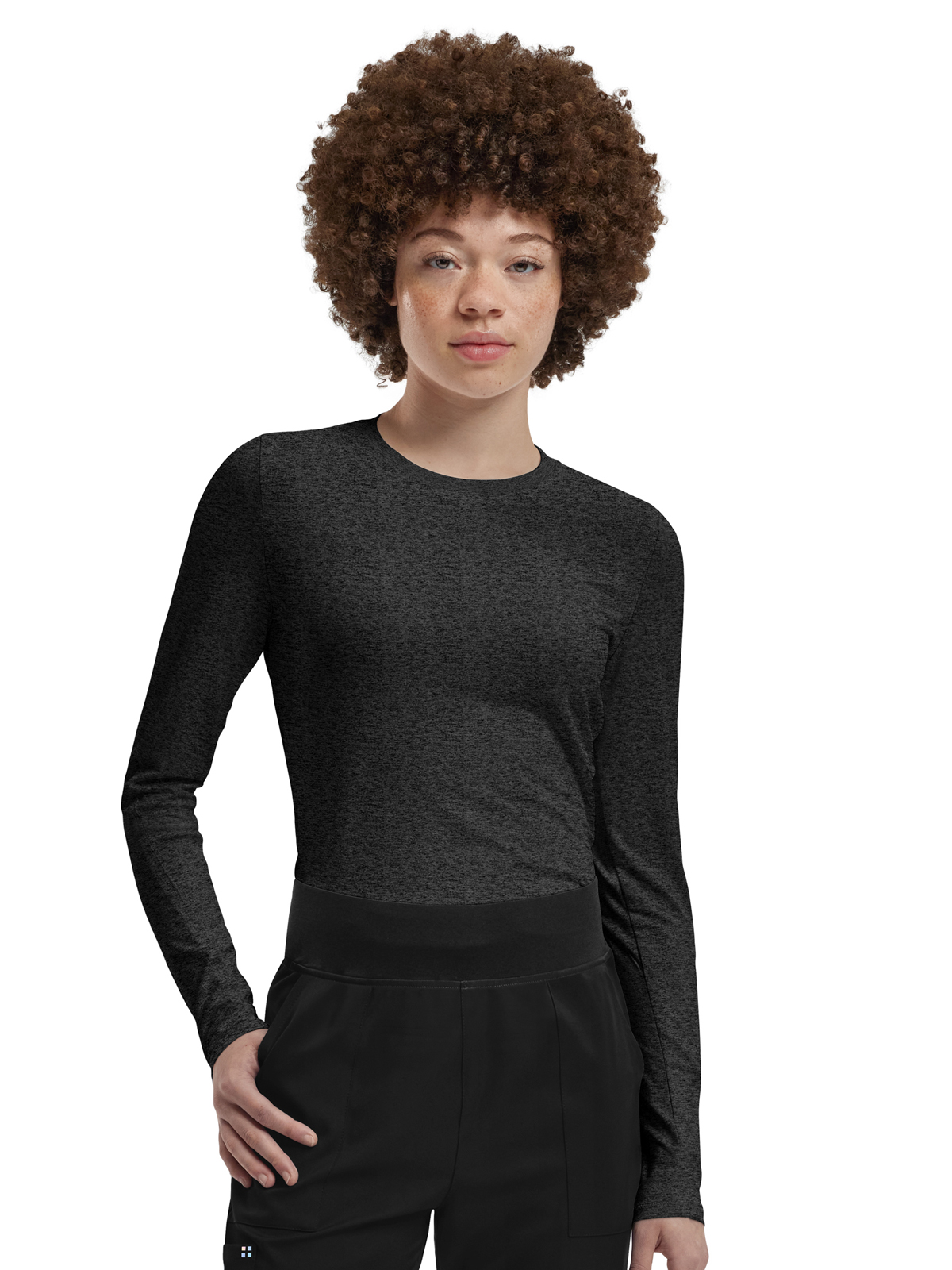 White Cross - VIBE - Women's Shirttail Hemline Underscrub Tee 35
