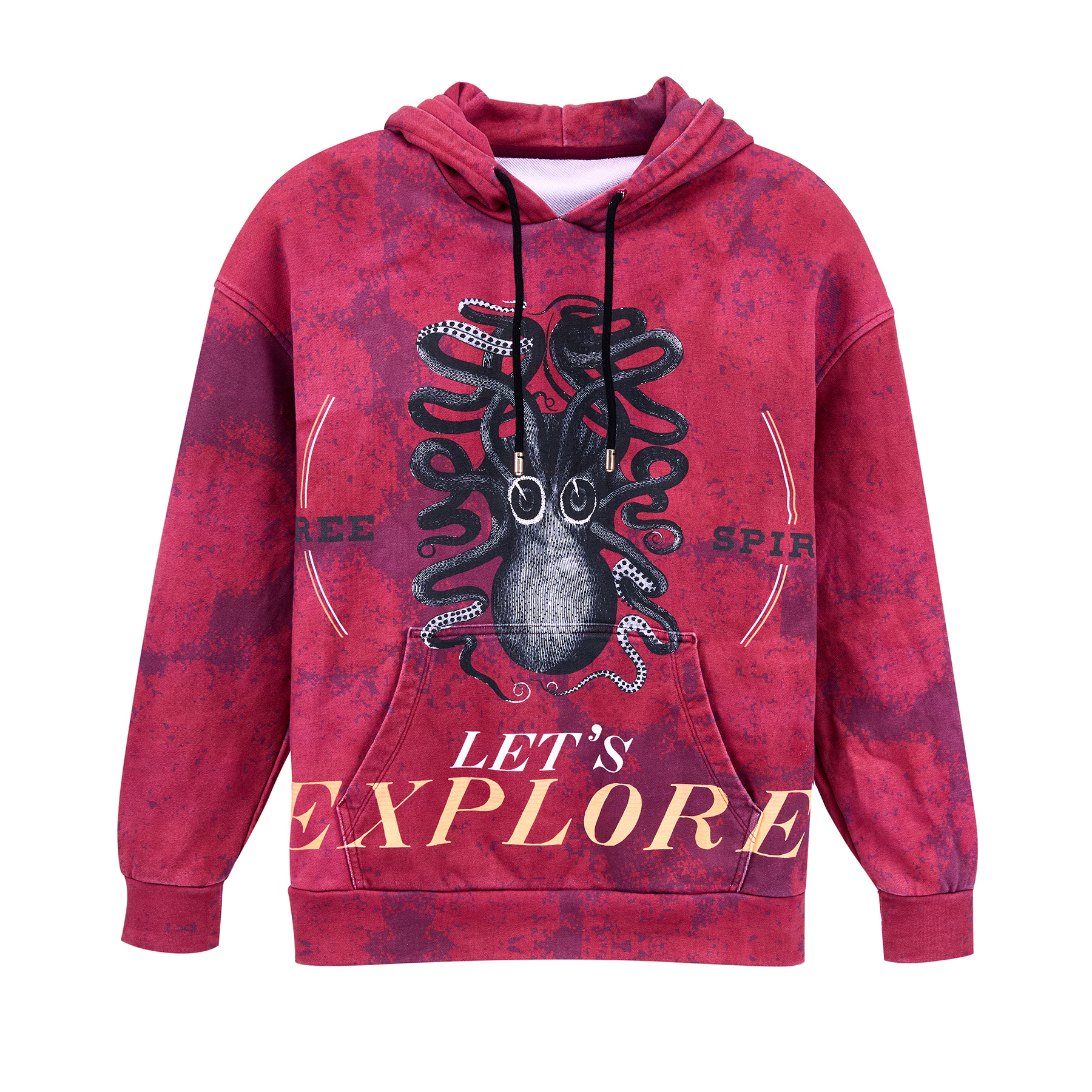 8oz Unisex Full Color Digital Print Pullover Hoodie With Pocket 9