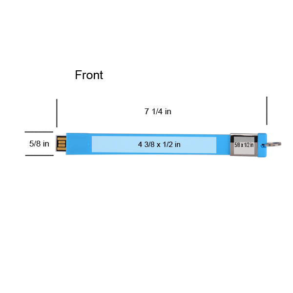 Rock Falls Silicon Key Chain Mini USB