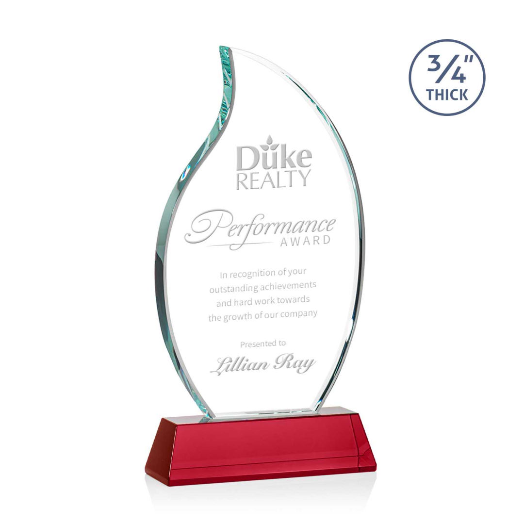Croydon Flame Award on Newhaven Base - Red 3