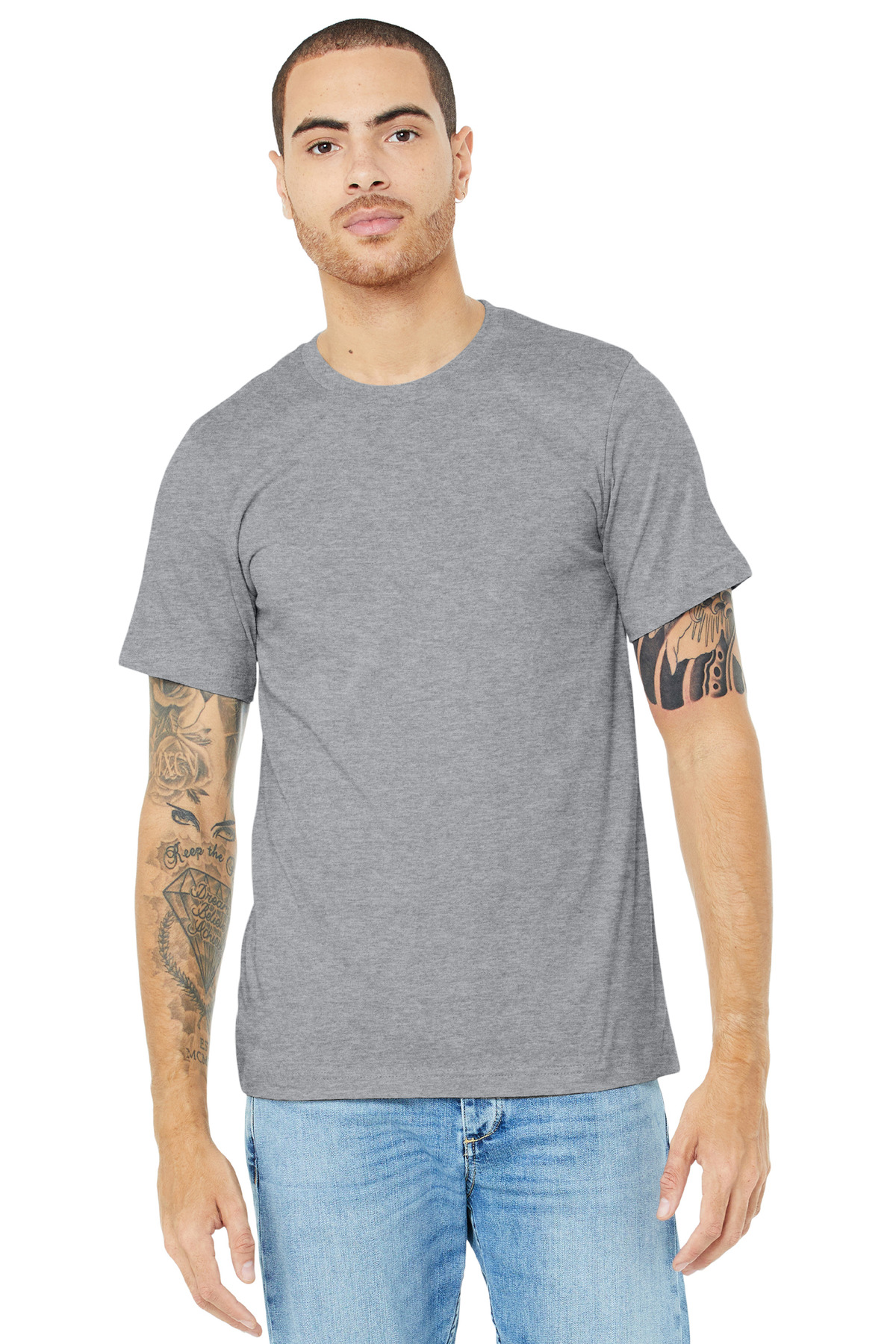 BELLA+CANVAS Unisex Heather CVC Short Sleeve Tee. BC3001CVC 318