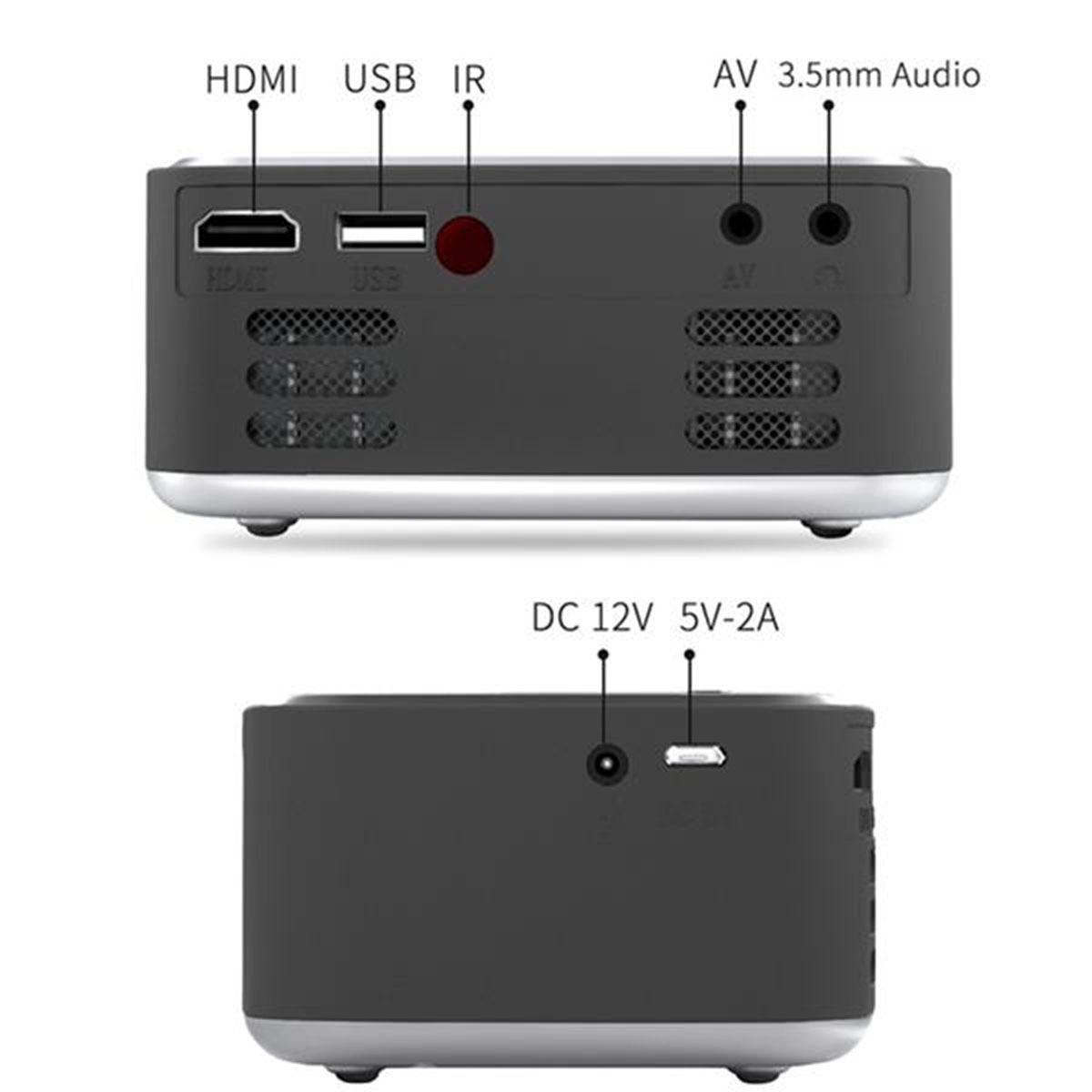 High Resolution Portable LED Projector 1080P 5