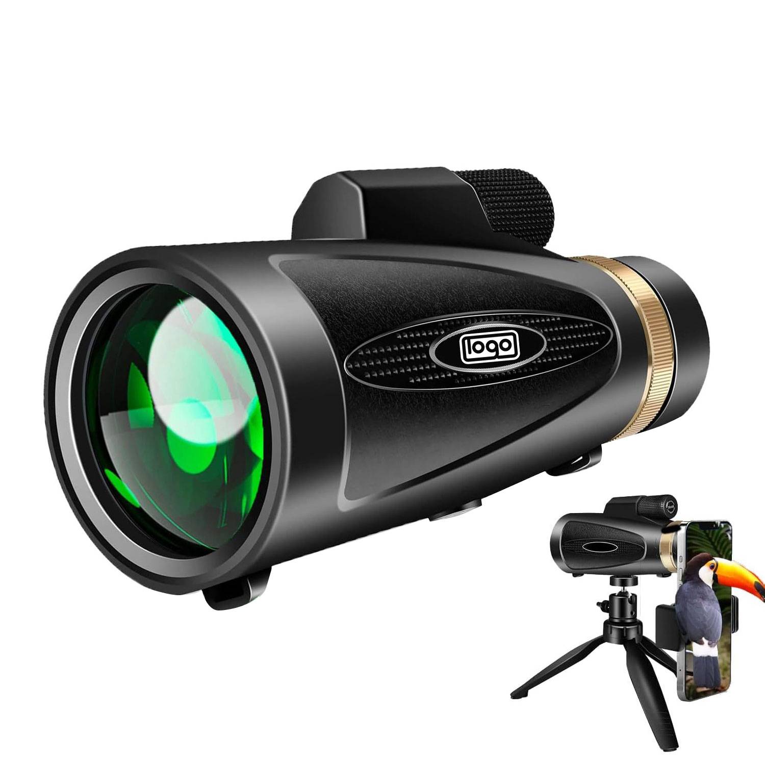 Monocular Telescope w/ Smartphone Adapter Tripod 6