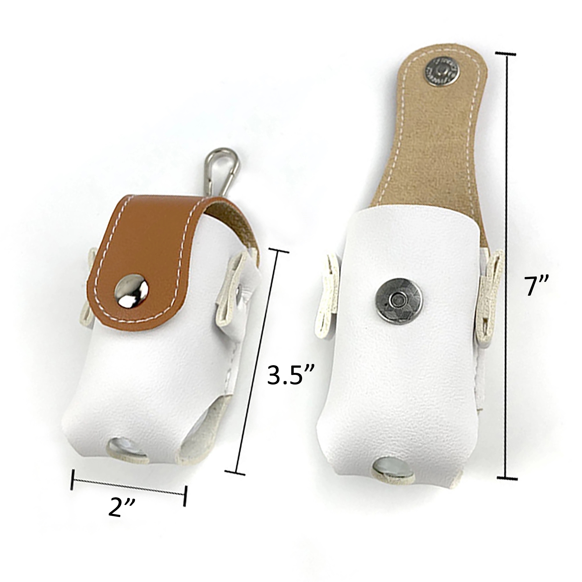 MOQ 100pcs Leather Gift Golf Sports Ball Pouch 4