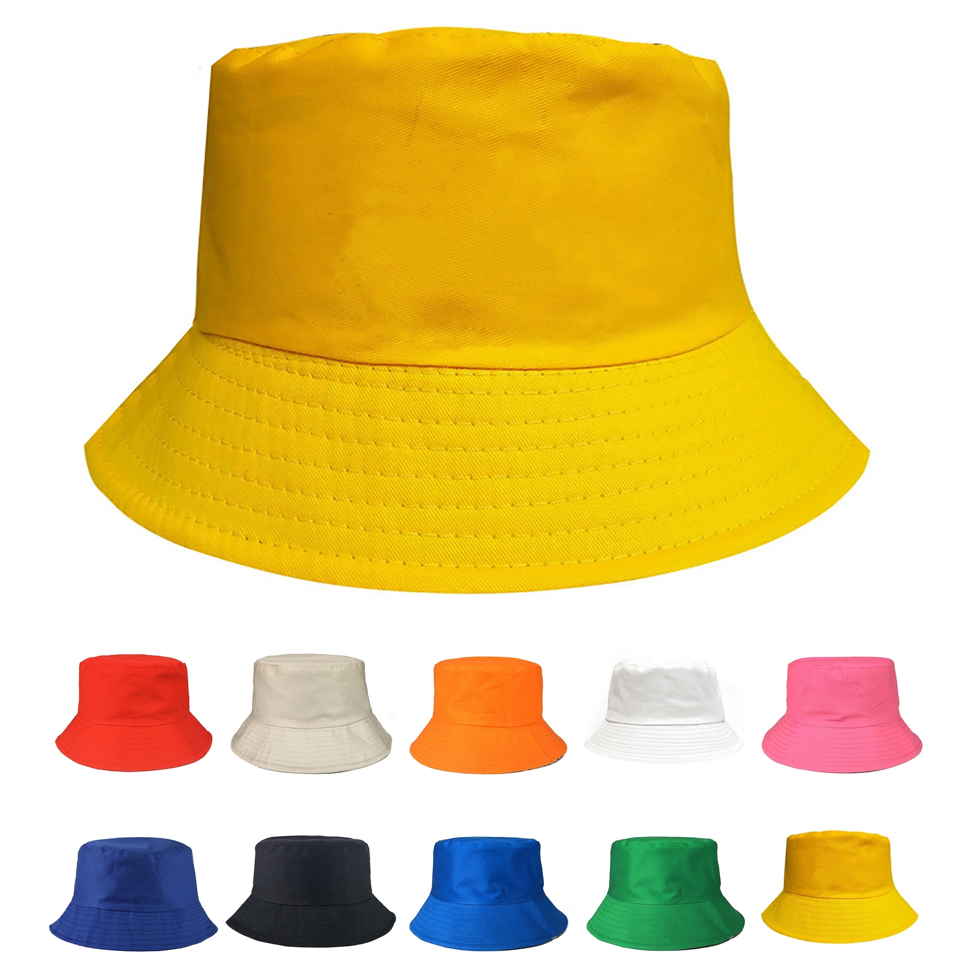 MOQ 50pcs Cotton Fisherman Bucket Sun Hat 4