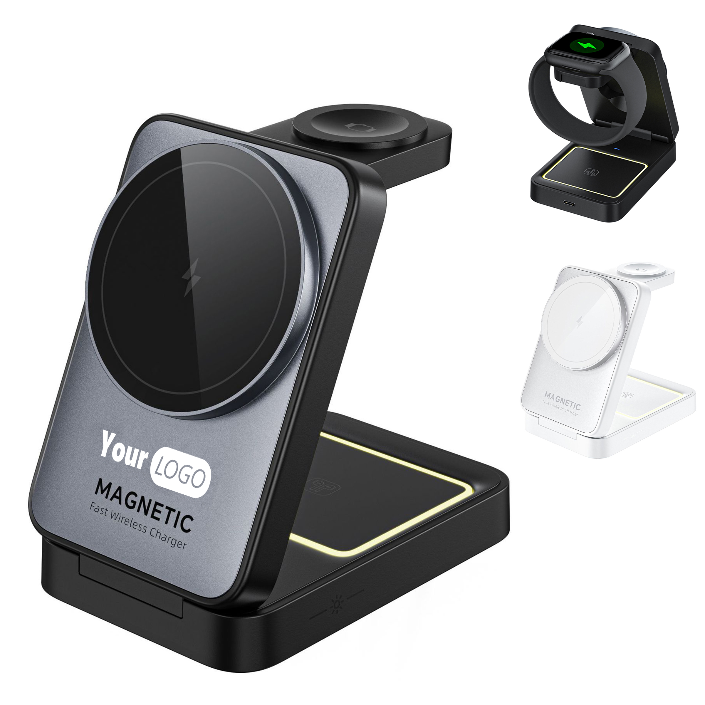 Abs Magnetic 3-In-1 Wireless Charger 1