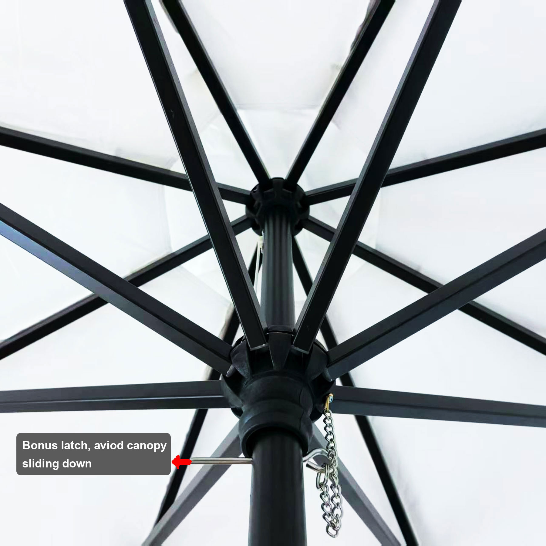 9' Deluxe Heavy Duty Aluminum Market Umbrella W/ Crank Lift And Tilt ( Dye Sublimation ) 1