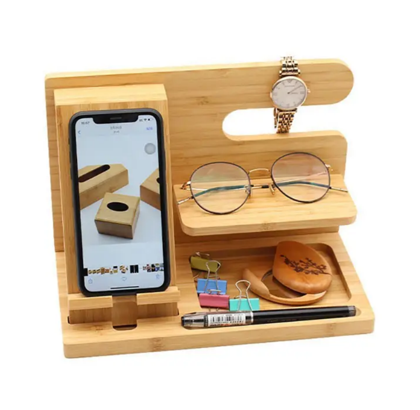 Wood Cell Phone Docking Station 4