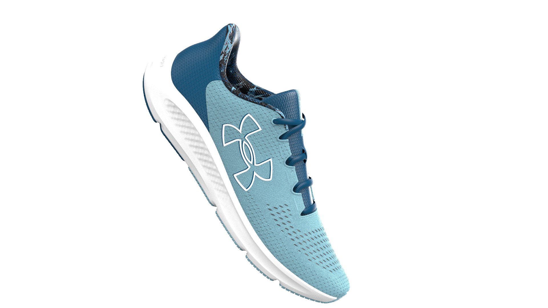 Women's UA Charged Pursuit 3 Big Logo Printed Running Shoes 1