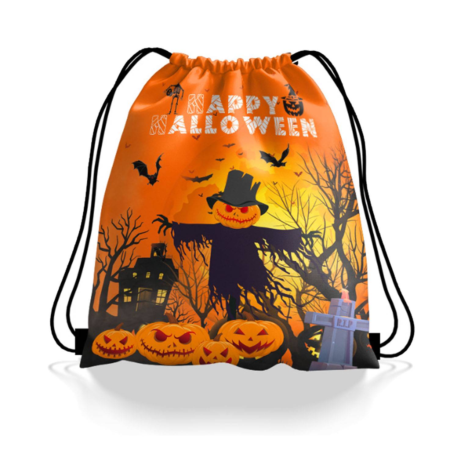 Halloween Portable Drawstring Backpack 6