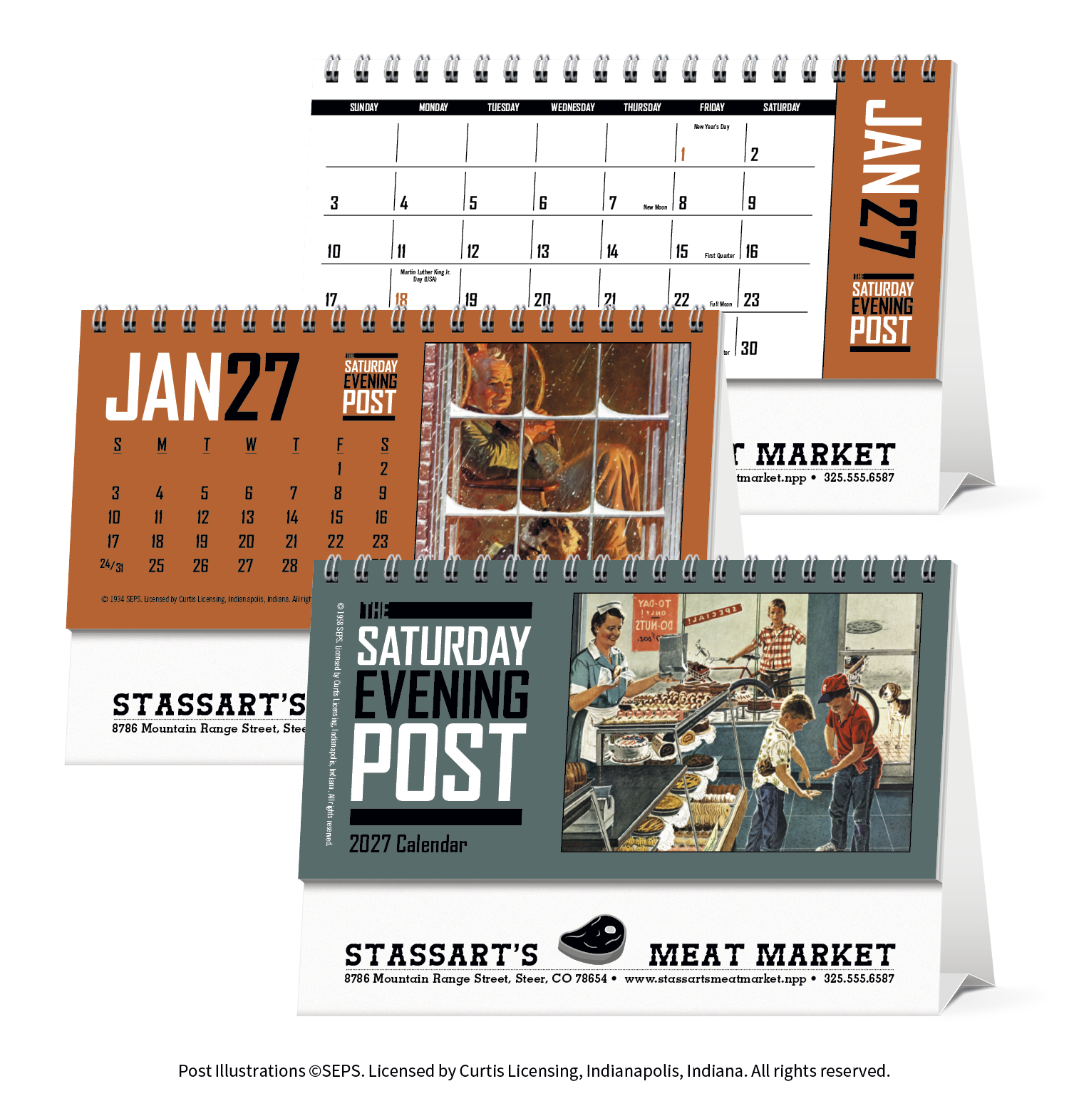 Triumph® Calendars The Saturday Evening Post Desk Calendar 42