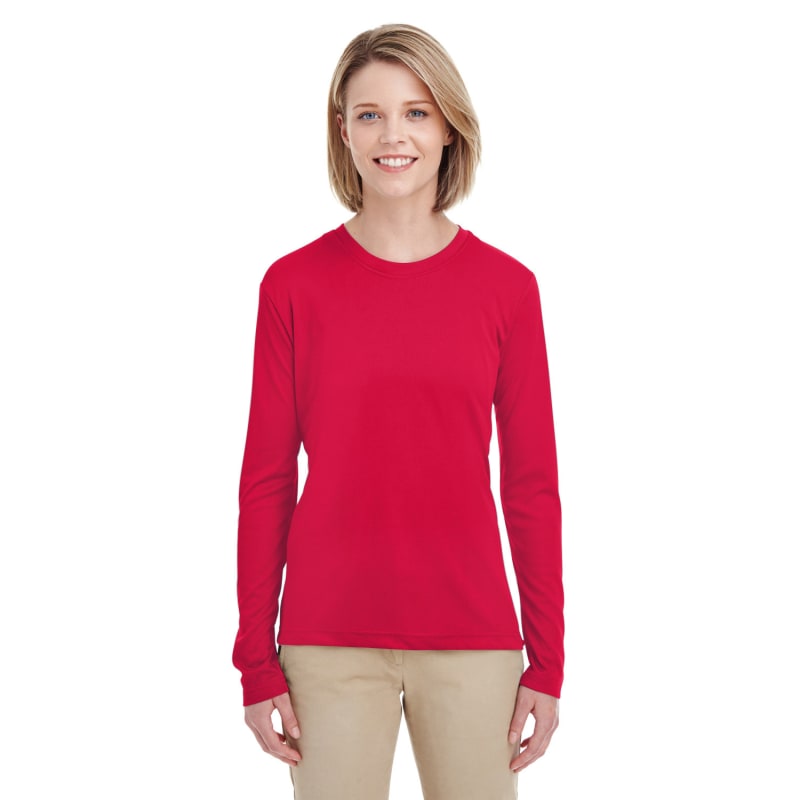 UltraClub Ladies' Cool & Dry Performance Long-Sleeve Top 2