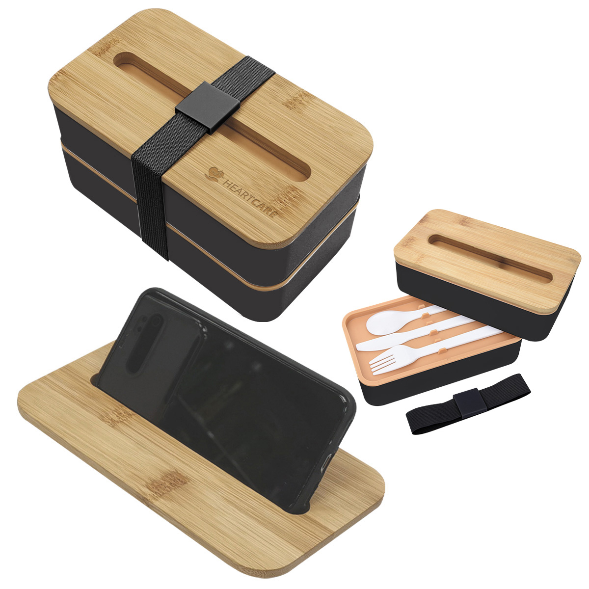 Stackable Bento Box With Phone Stand 9