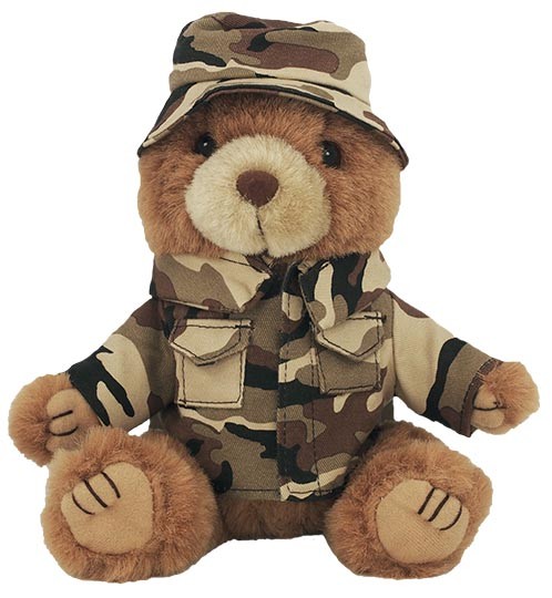 8" Marine Bear - Desert Camo/Boonie Hat 1