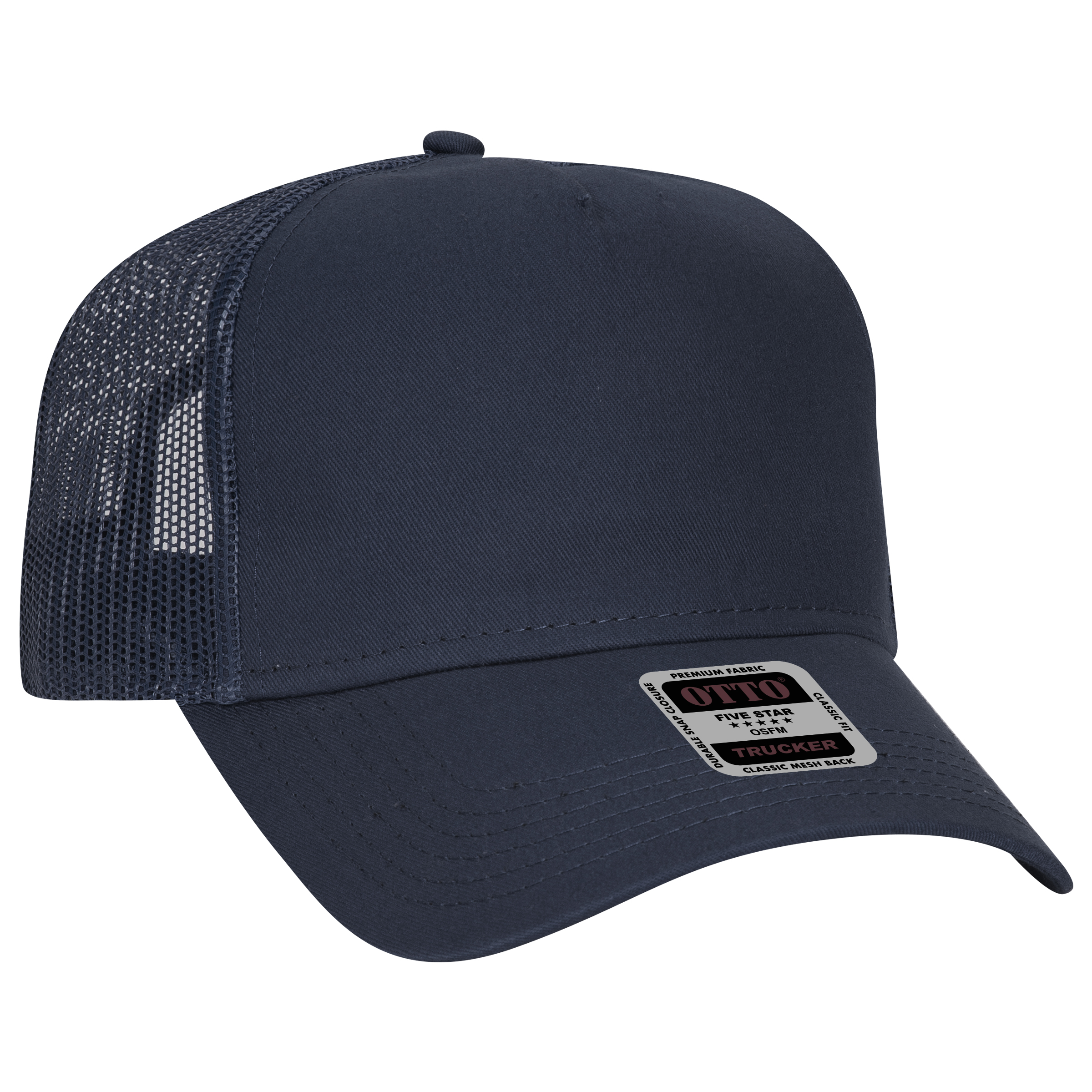 OTTO CAP® 5 Panel Low Profile Mesh Back Trucker Hat 1