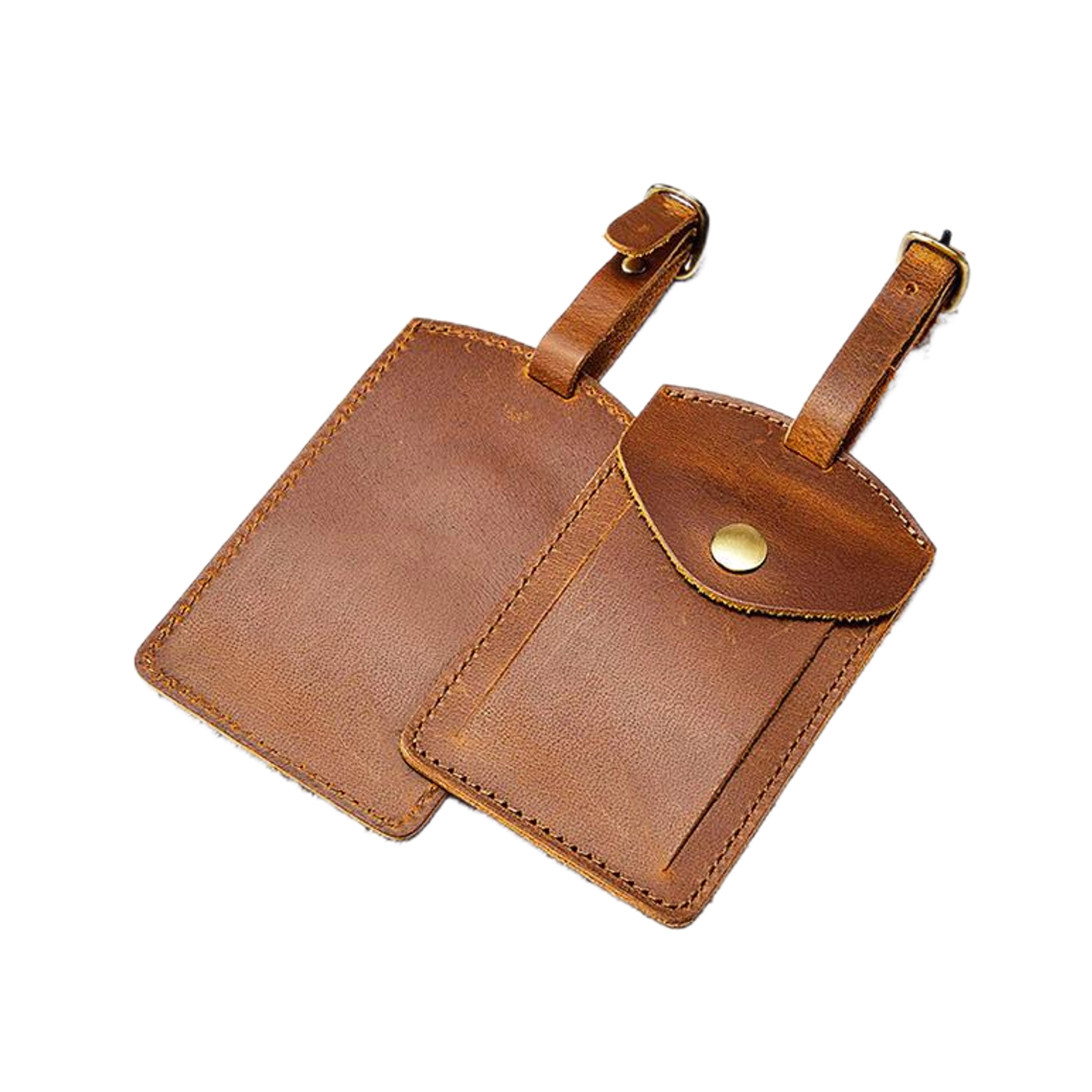 Genuine Leather Luggage Bag Tags 5