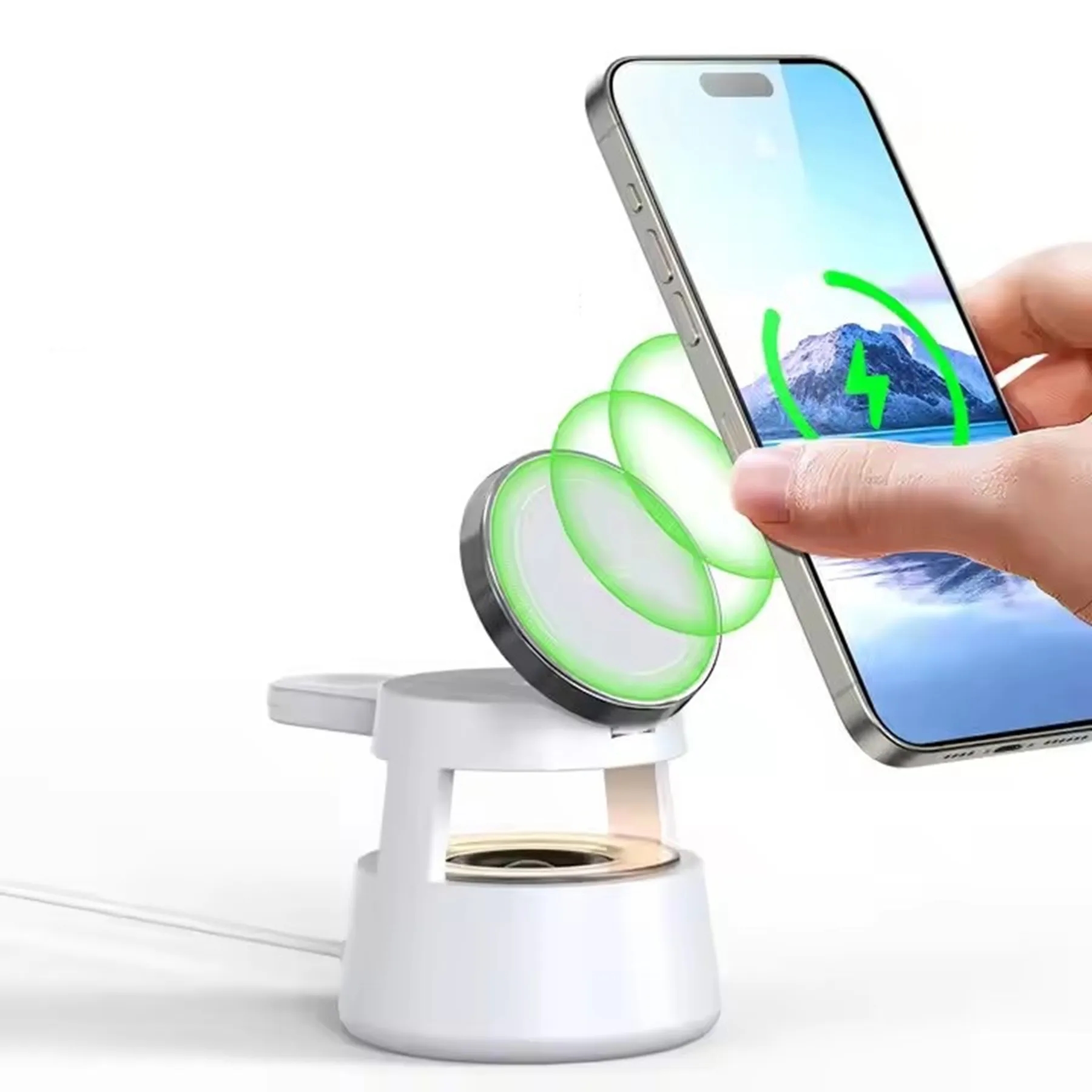 Multifunction 15W Foldable Magnetic Wireless Charger Speaker 7