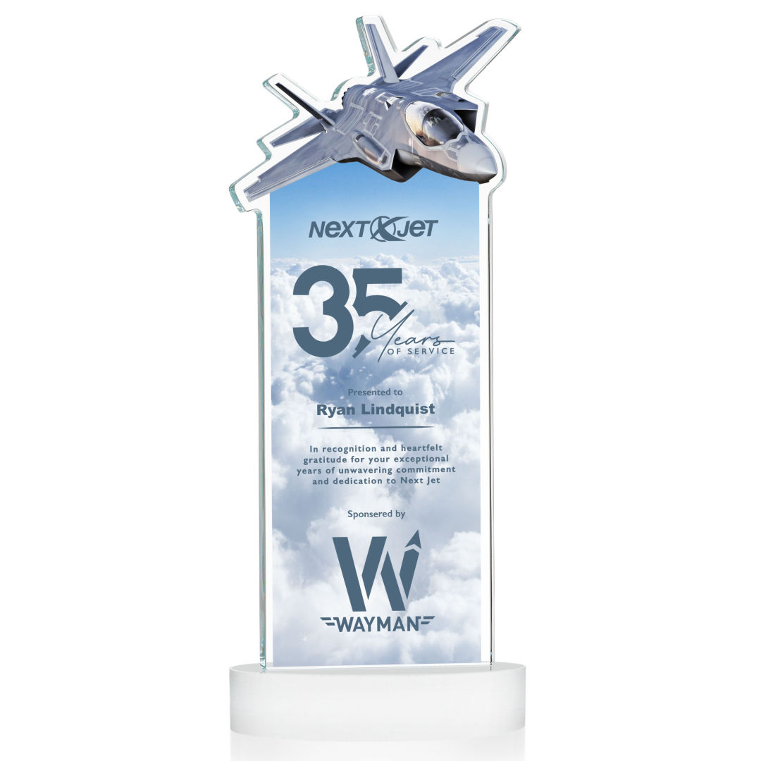 Top Gun VividPrint™ Award on Alberton Base - White 2