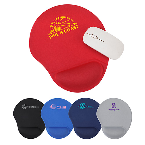 Wave Non-Slip Mouse Pad with Gel Wrist Rest 28