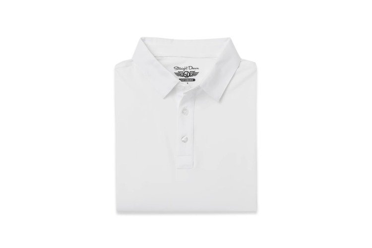 Straight Down Olympic Polo - White 2