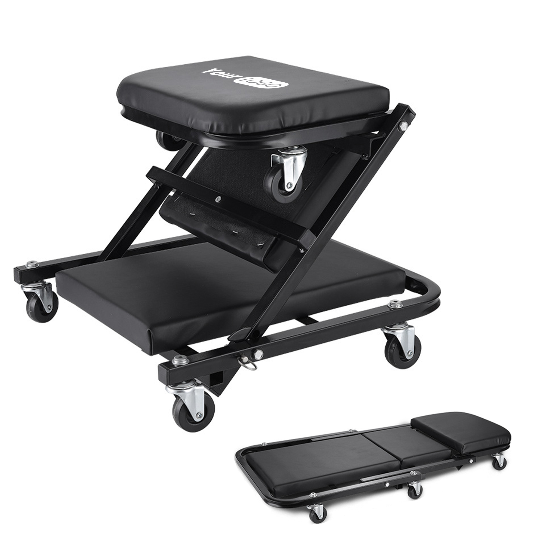 Iron 36 Inch Multifunctional Repair Lounge Chair 7