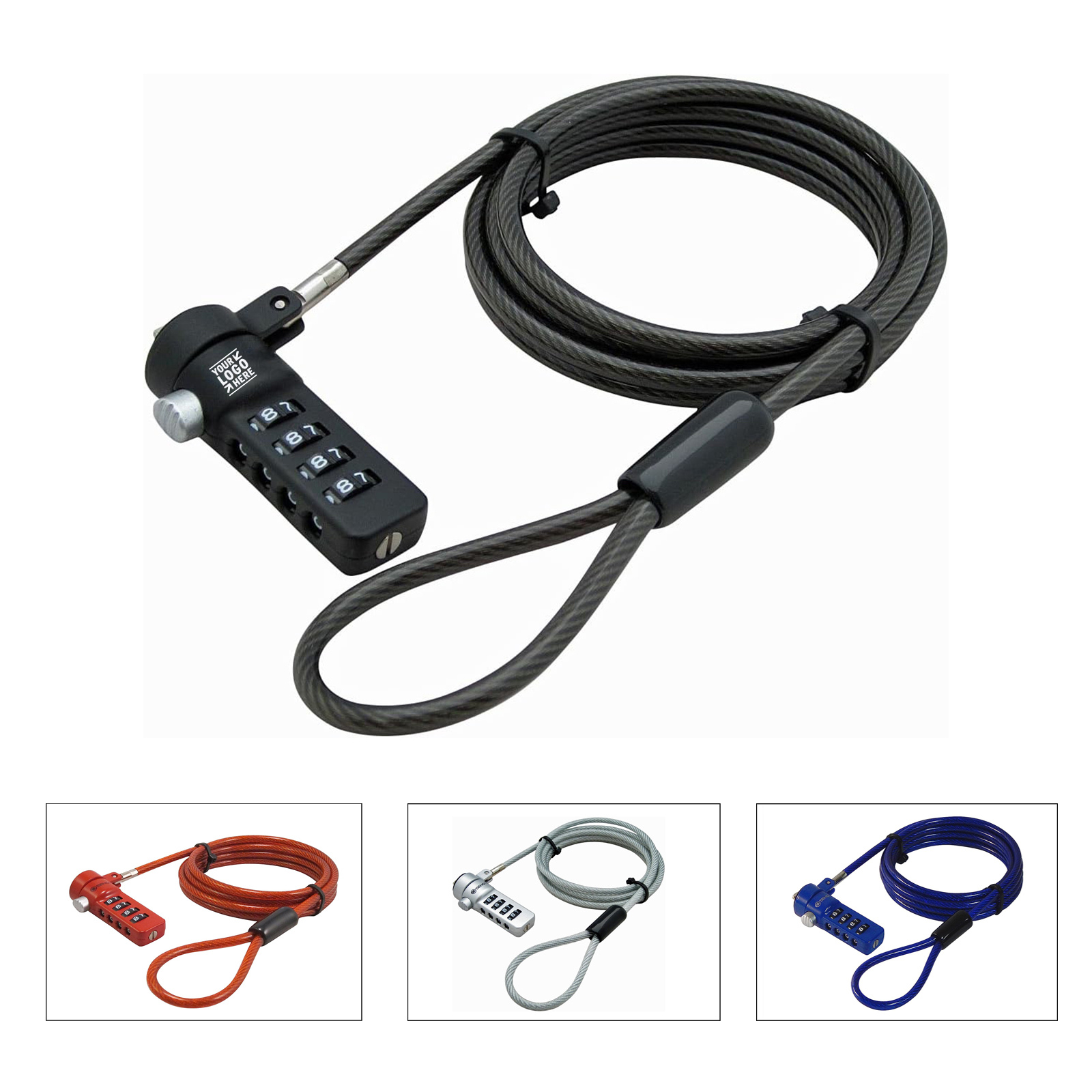 Laptop Combination Lock Security Cable 2