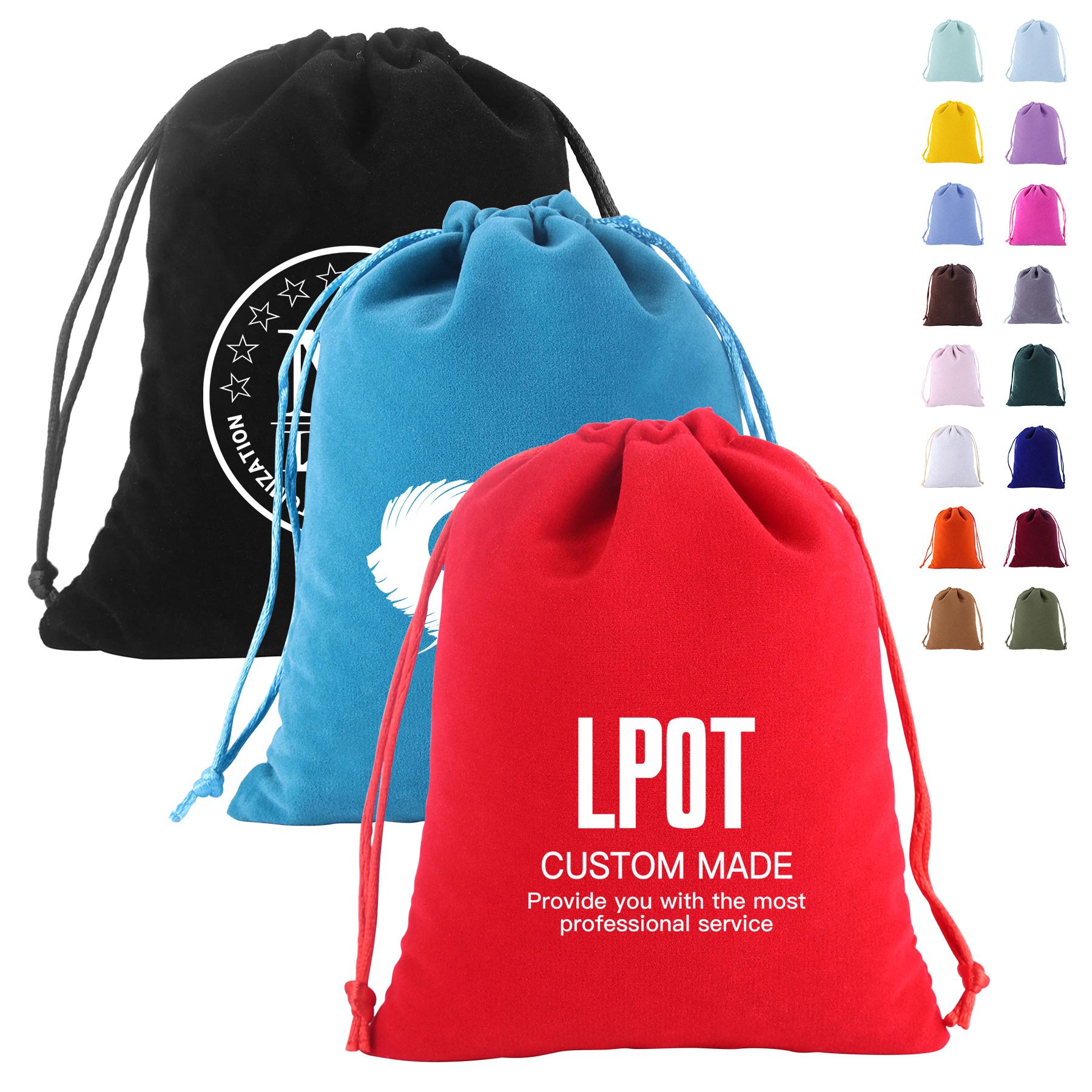 Dustproof Drawstring Jewelry Storage Pouch 20