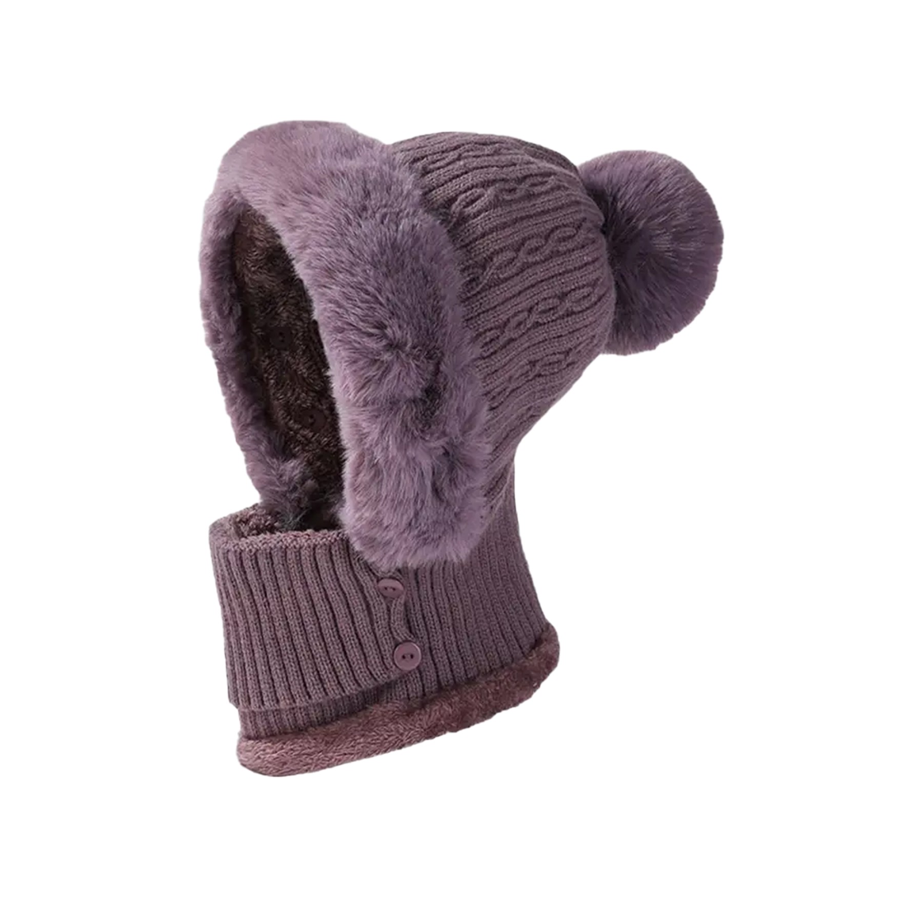 Knitted Neck Warmer Beanie Cap 6