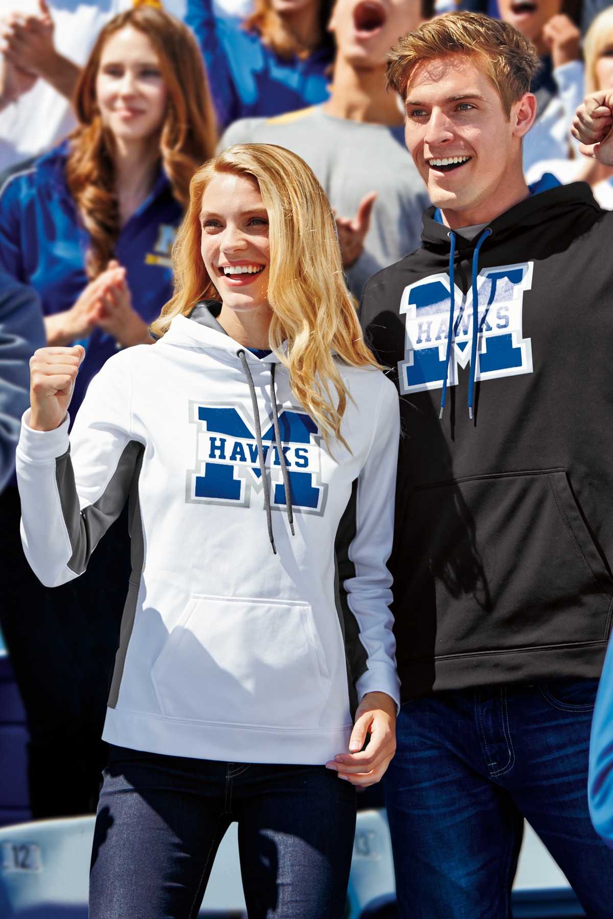 Sport-Wick Fleece Colorblock Hooded Pullover