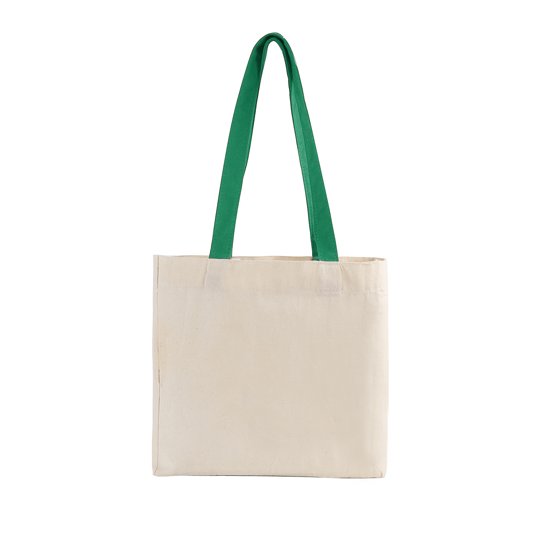 Cotton Colored Handle Tote w/Gusset, custom tote bag with logo imprint 2