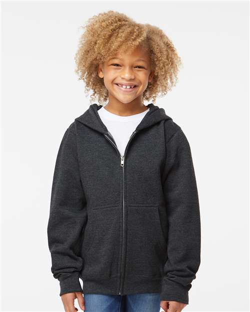 Youth Midweight Full-Zip Hooded Sweatshirt - SS4001YZ 17