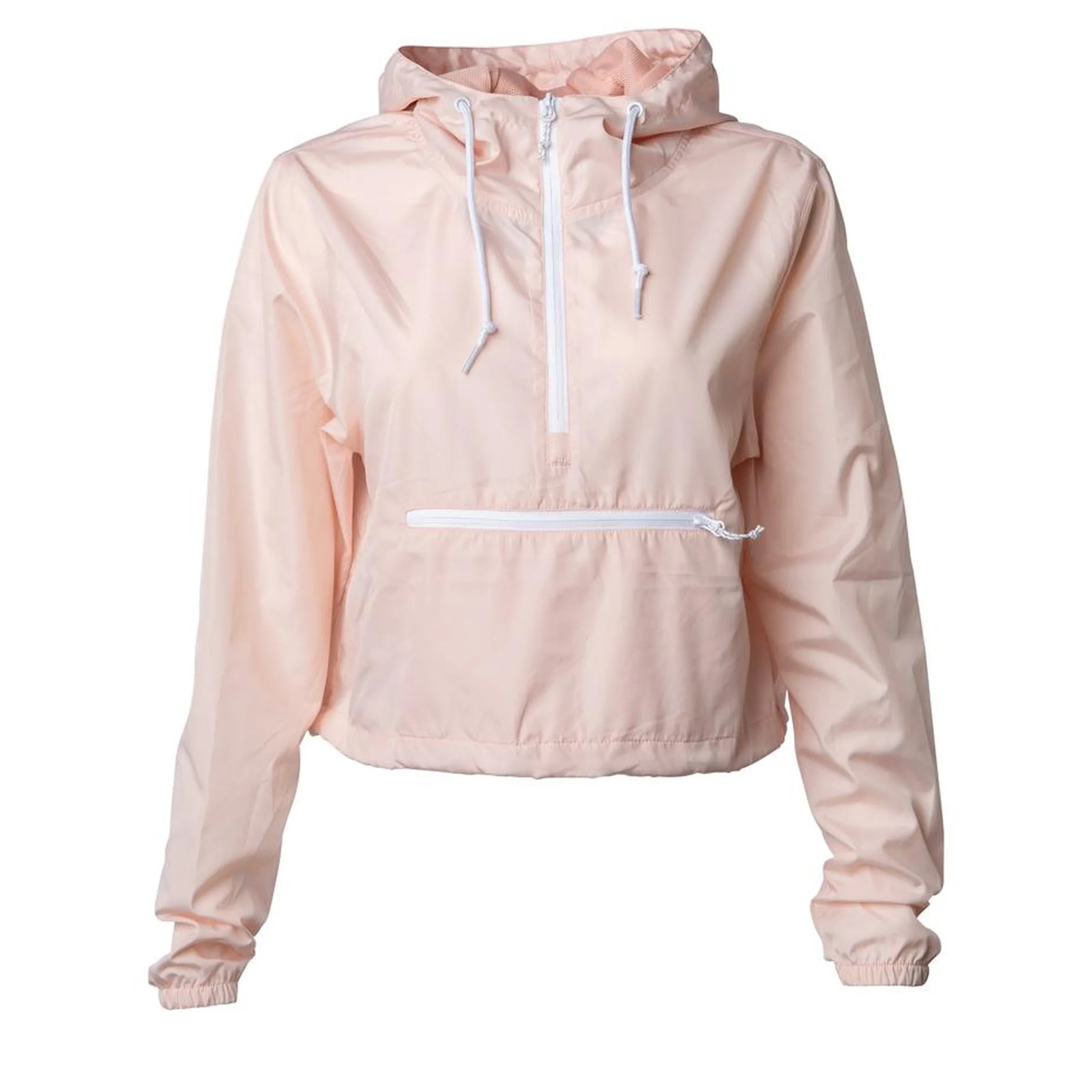 Independent Trading Co. Women's Lightweight Crop Windbreaker 3