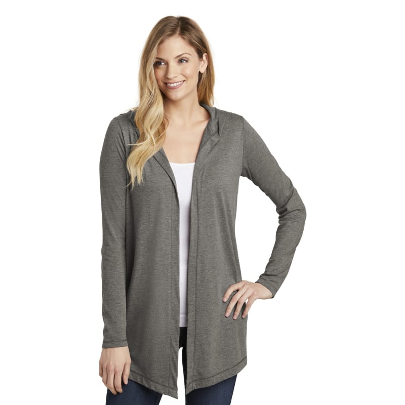 District Women's Perfect Tri Hooded Cardigan. 13