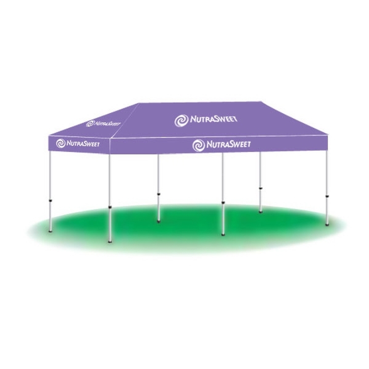 10' x 20' Custom Printed Popup Tent-1 Color 1