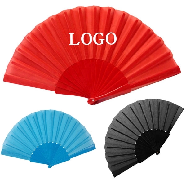 Plastic Folding Hand Fan 1
