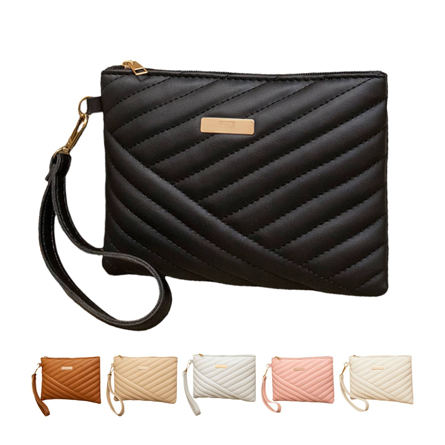 PU Striped Embroidered Trendy Casual Women's Handbag 2