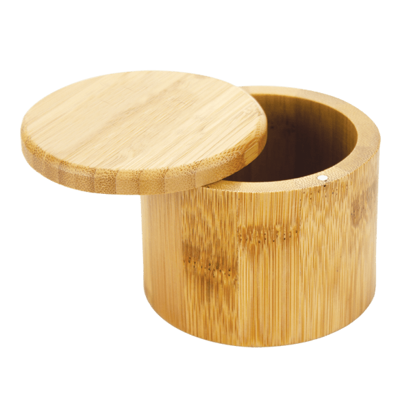 6 oz Round Salt Bamboo Box 26
