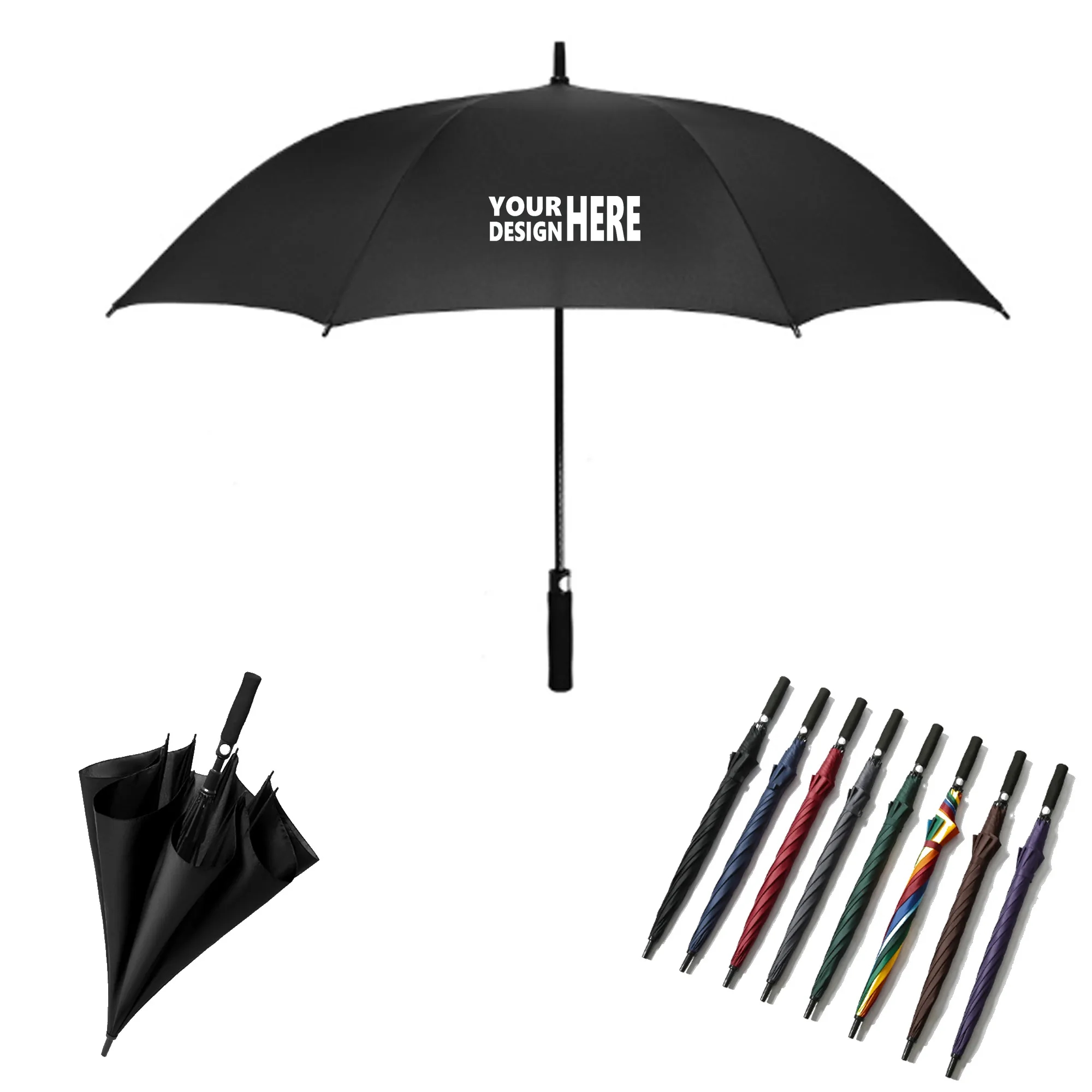 Umbrella Long Handle Straight Rod Automatic 4
