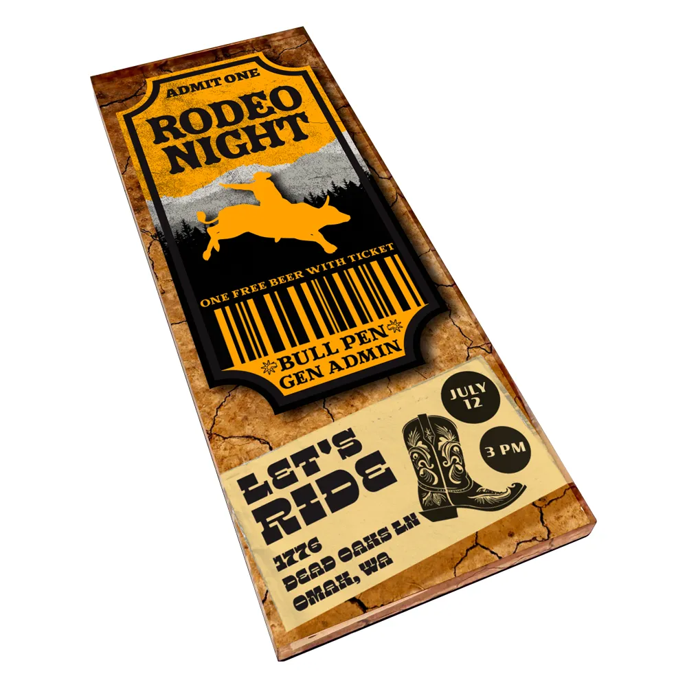 1/4" Acrylic Ticket / Event Magnets - Made In USA 9